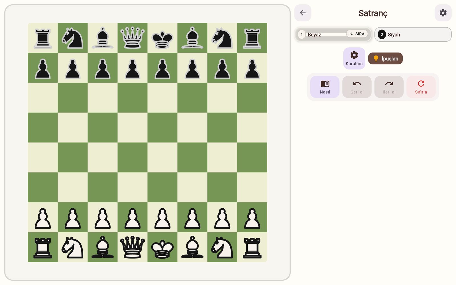 Chess for two on one device